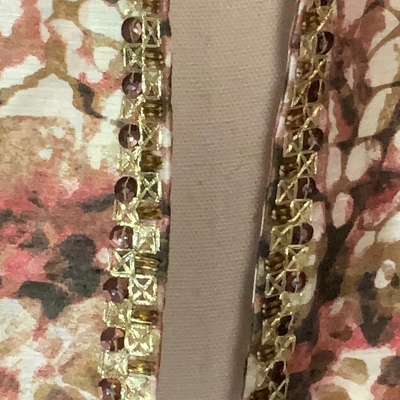 Chico”s Abstract Print Jacket w/ Beading - EUC - Picture 2 of 7